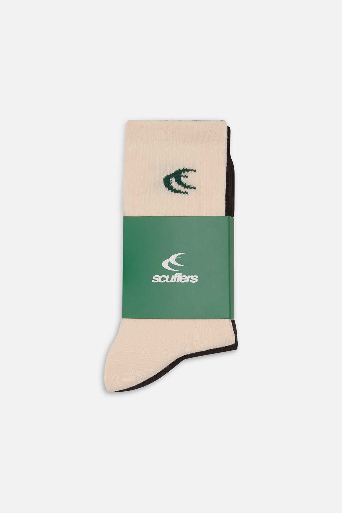 Iconic Brown & Ecru Socks
