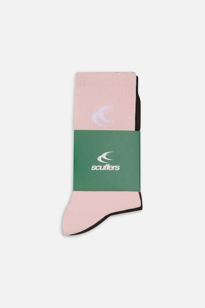 Iconic Pink & Burgundy Socks