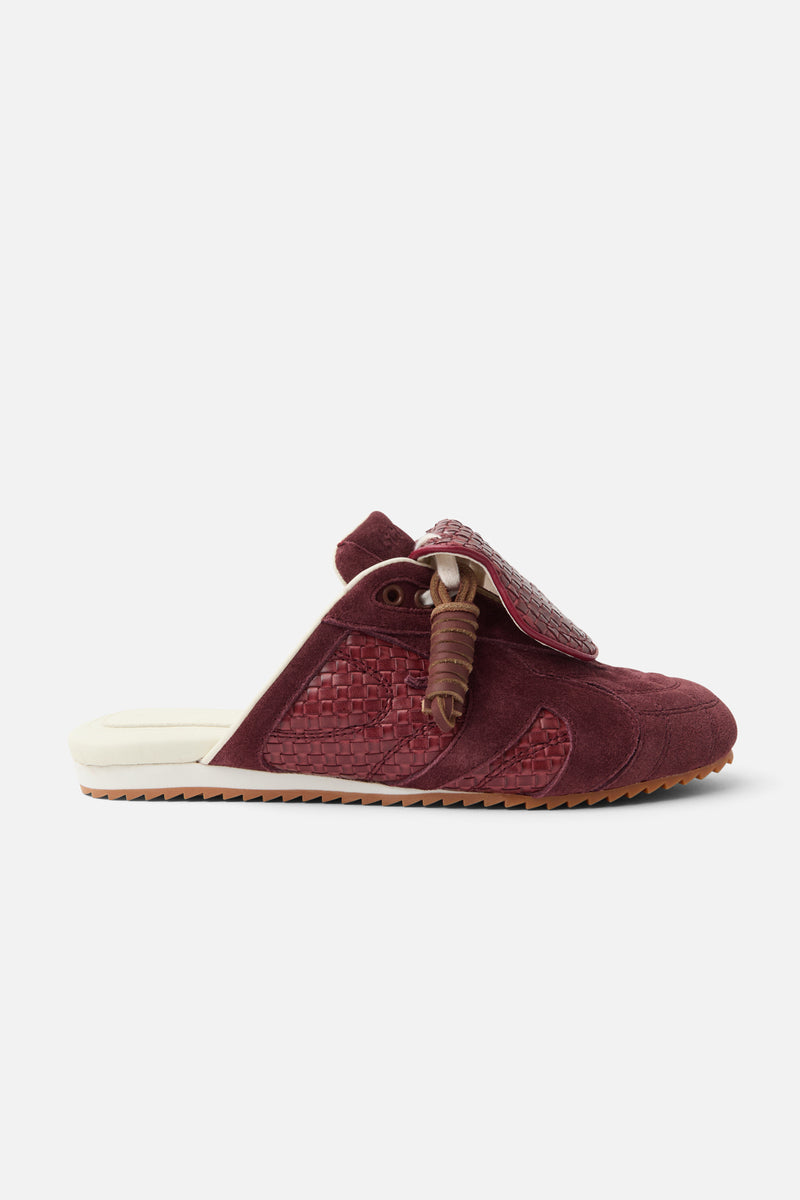 Iconic Mule Red Wine Sneaker