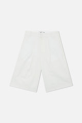 Maison Ecru Pinstripe Shorts