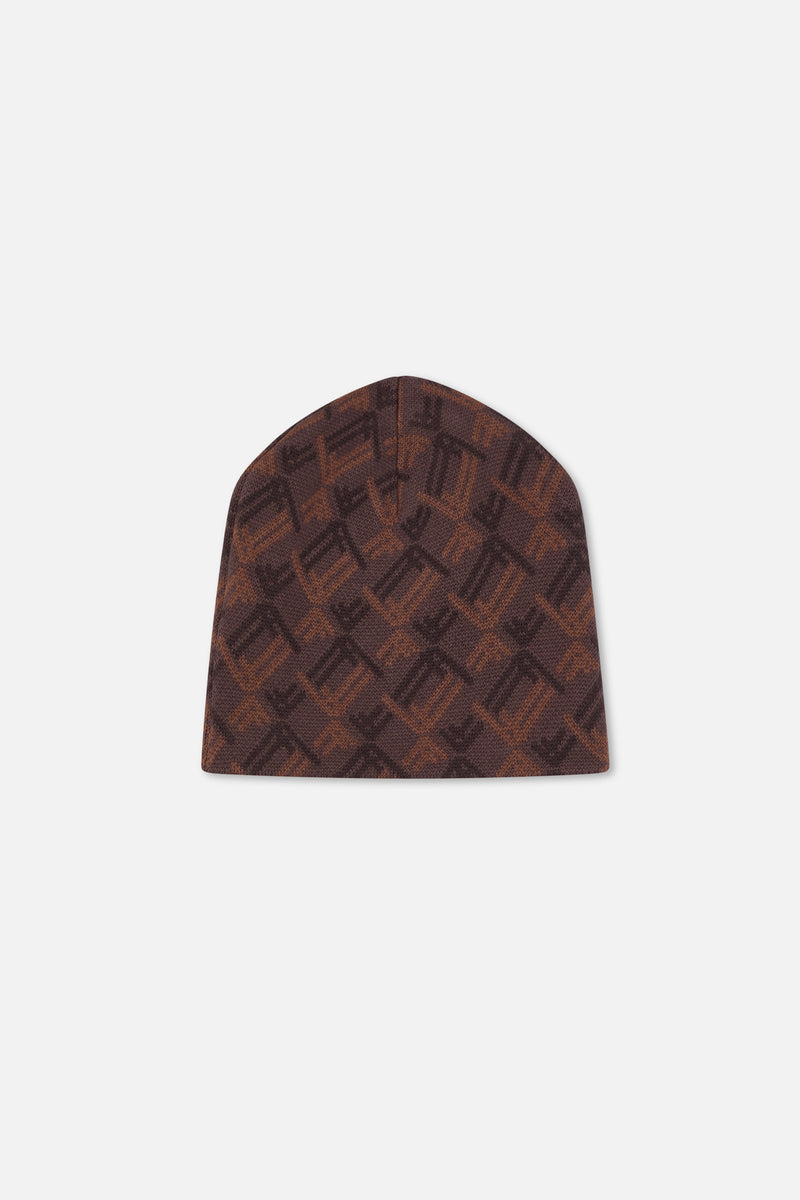 Monogram Brown Beanie