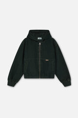 Pinstripe Green Work Jacket