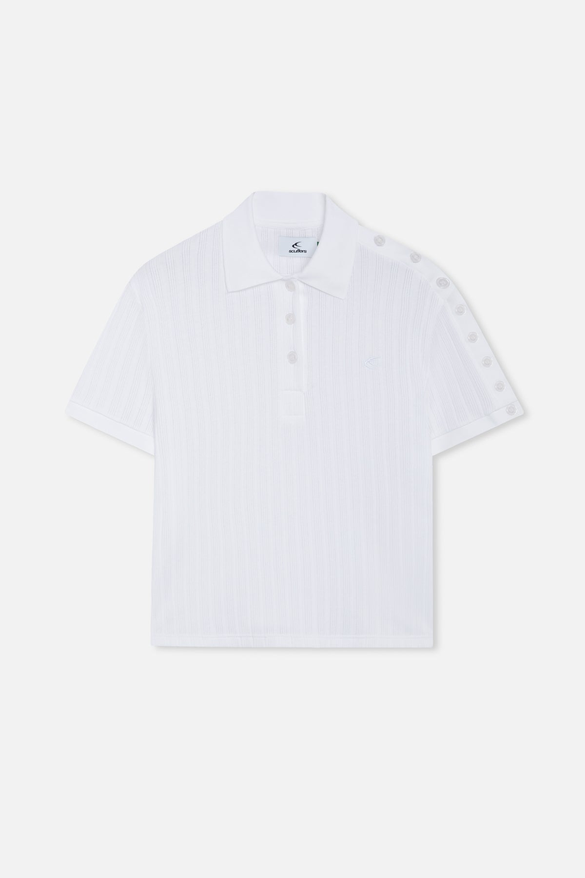 Placket White Polo