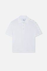 Placket White Polo