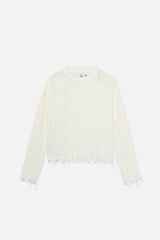 Oversized White Trench Jersey