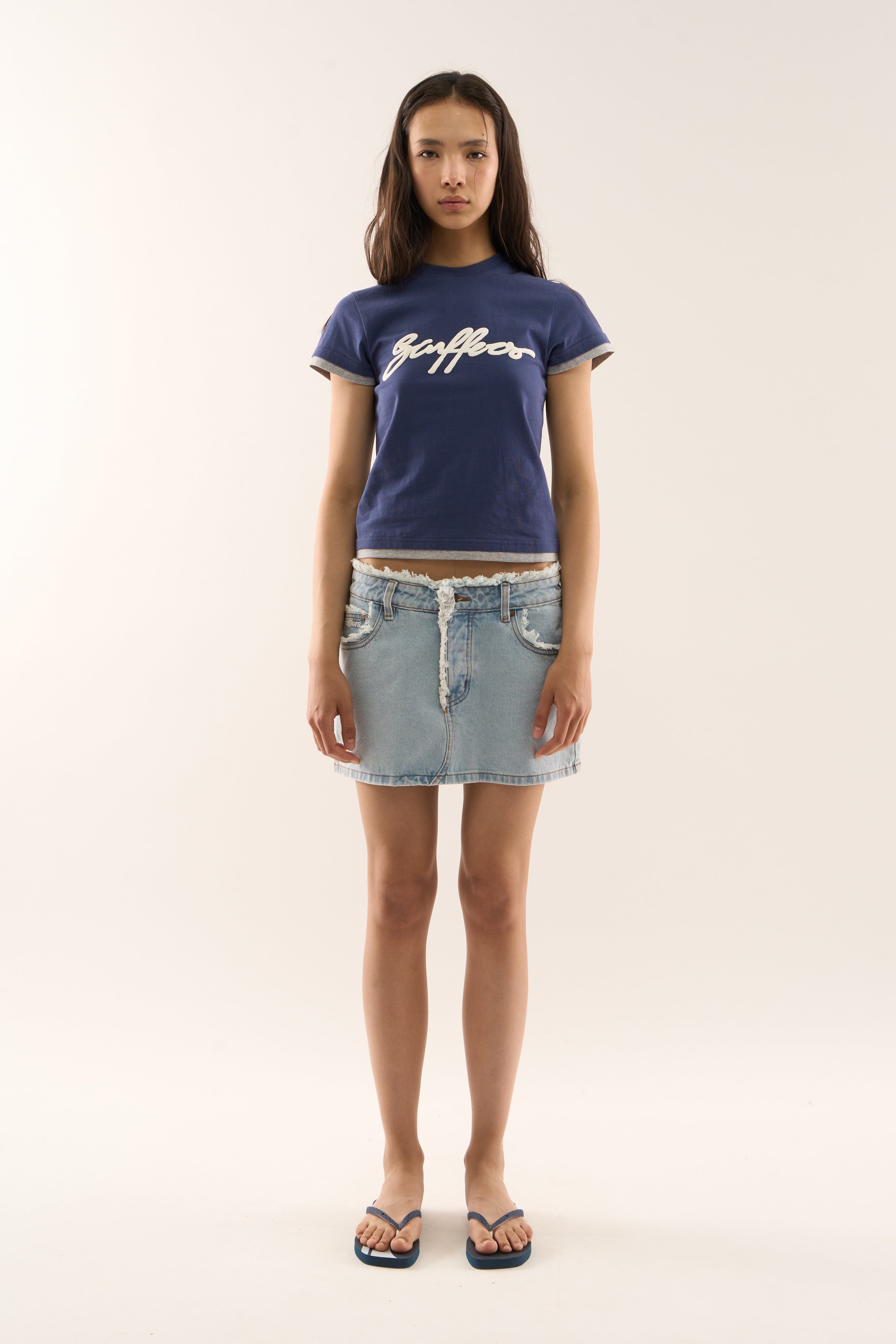 Label Light Blue Denim Skirt