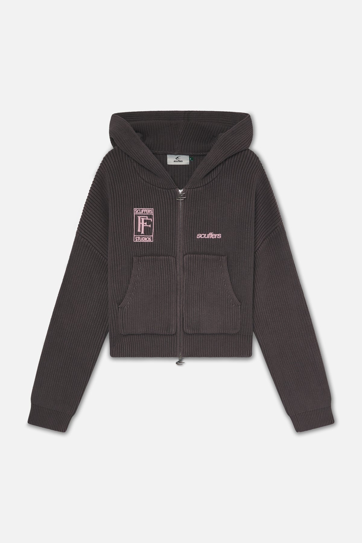 Signal Brown Knit Zipper