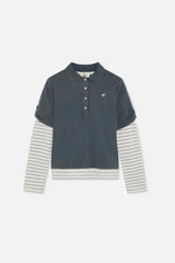 Somewhere Navy Polo