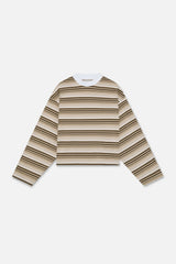 Sport Tech Brown Striped Longsleeve