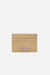 Suede Ecru Wallet