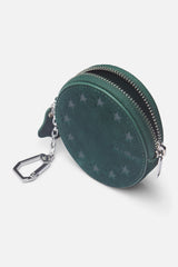 Suede Green Keychain Wallet