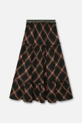 Tartan Midi Skirt