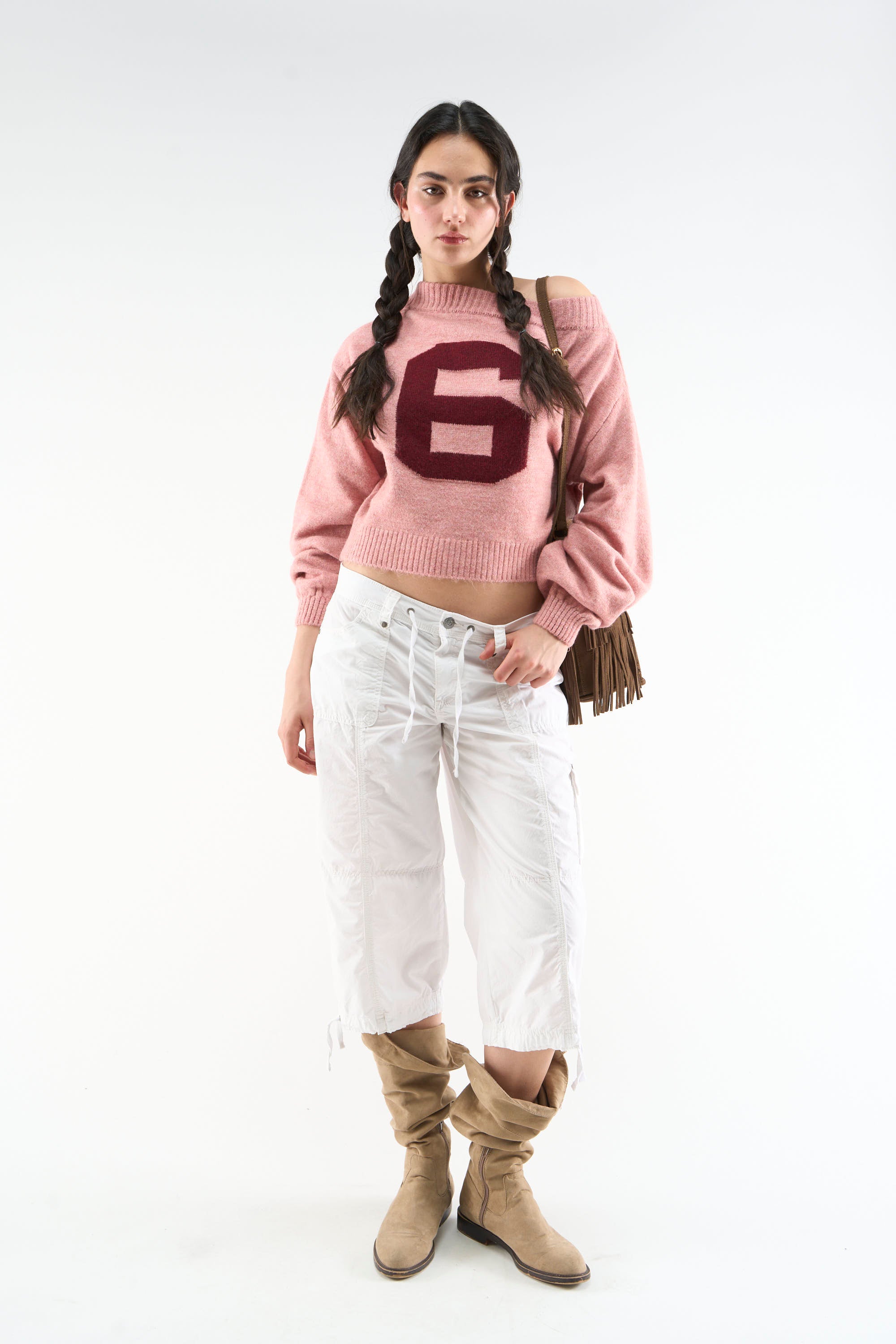 Claude Burgundy Knit