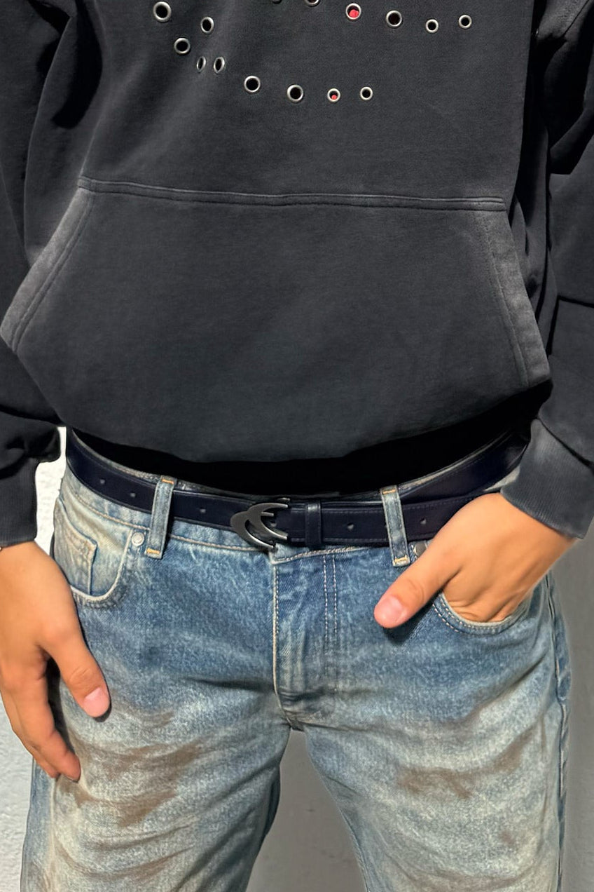 Iconic Blue and Brown Belt