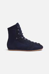 Iconic Navy Suede Boots