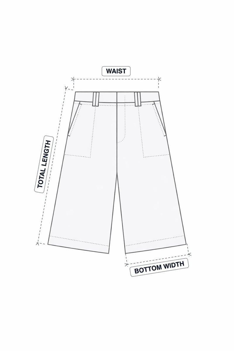 Ribstop Ecru Jorts