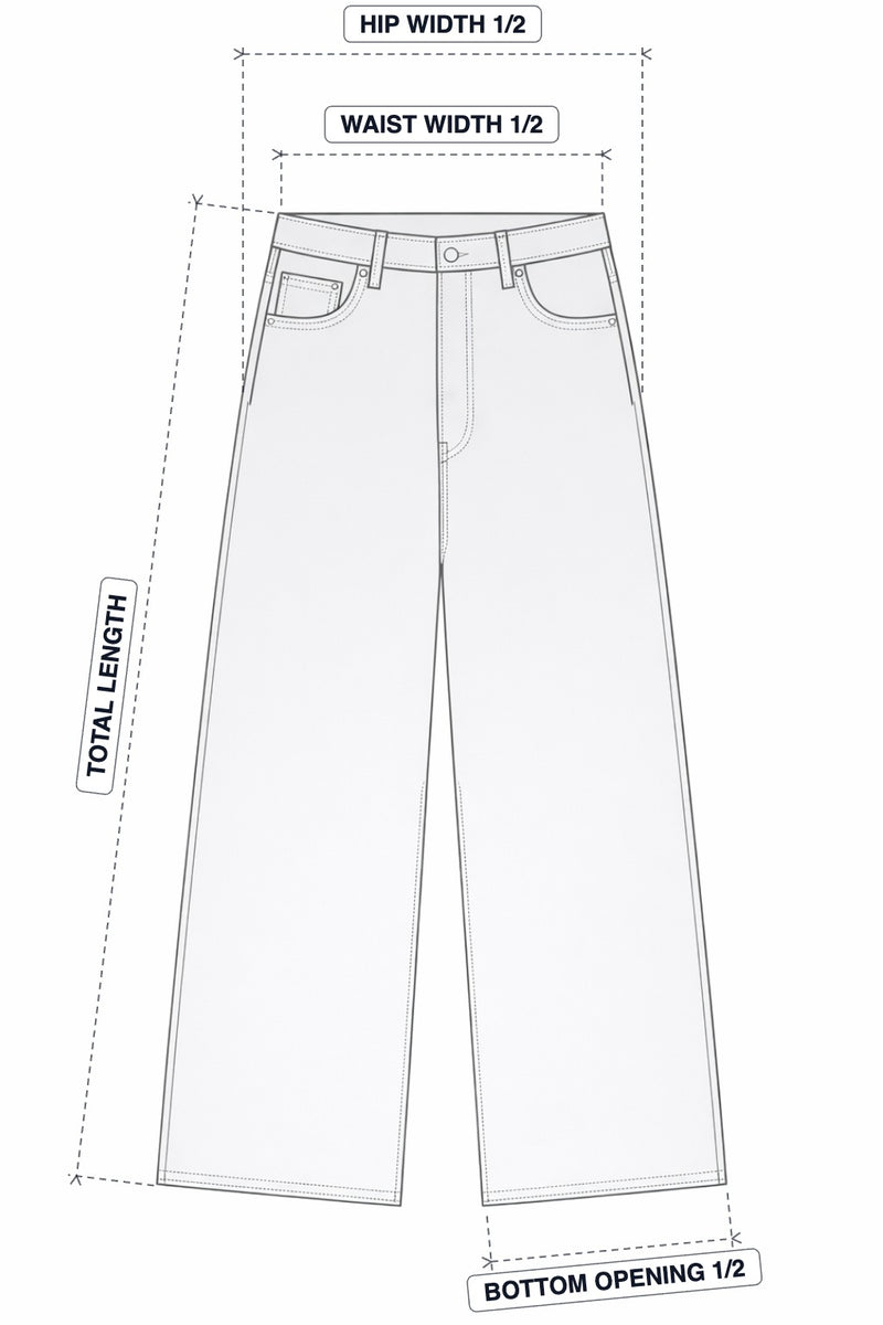 Jumbo Pants Washed Grey