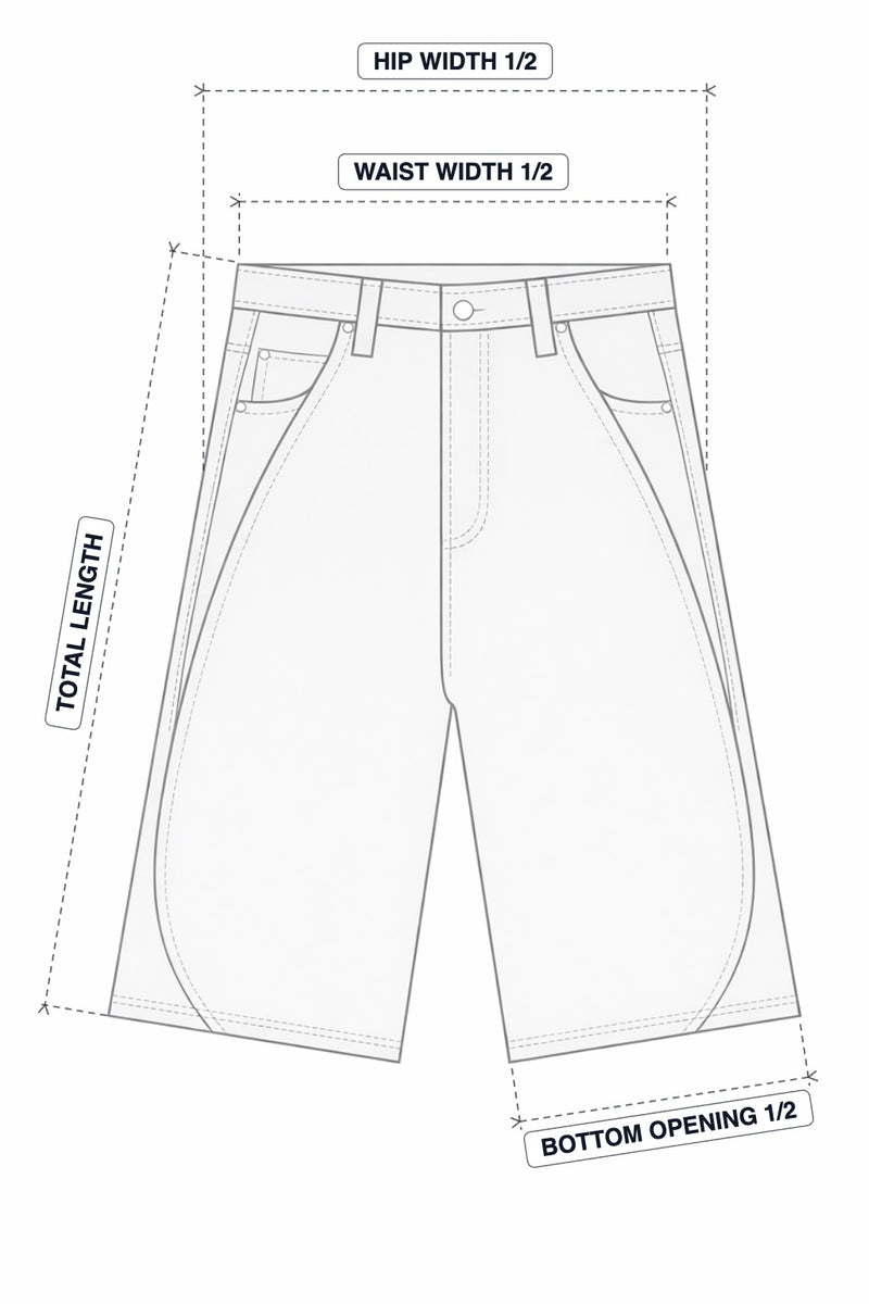 Mowa Blue Jorts