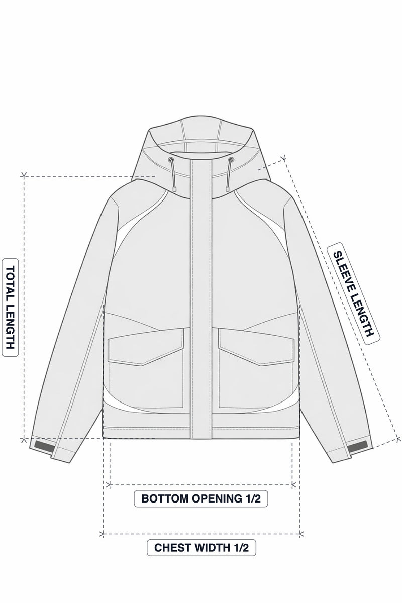 Woody Grey Essential Windbreaker