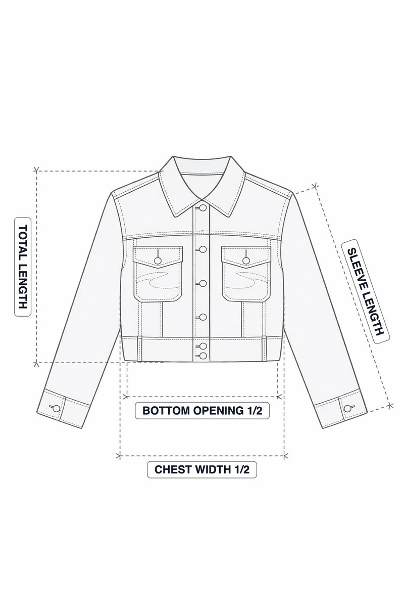 Marine Dark Blue Denim Jacket