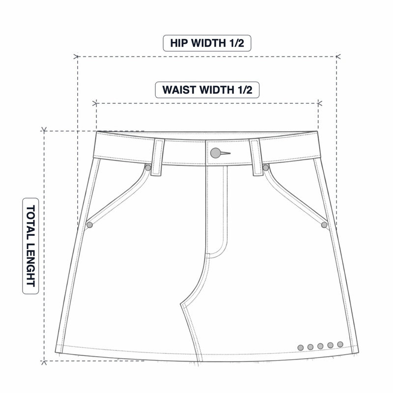 Label Brown Denim Skirt